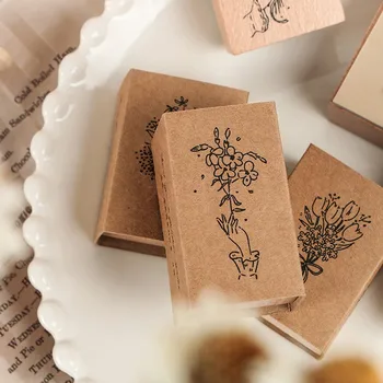 

Small Fresh Romantic Flowers Stamp Stationery Gypsophila Tulip DIY Decoration Rubber Stamps for Scrapbooking Crafts Supplies