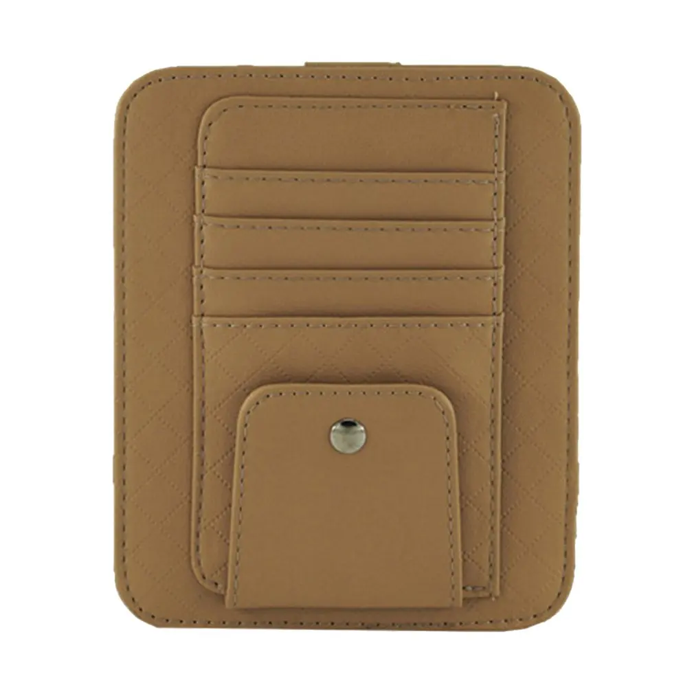 

Multi-function non-odor PU leather lamb Clip Card glasses clip for car