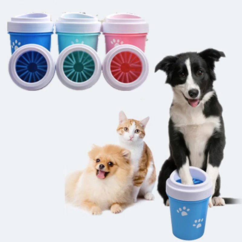 

Dog Paw Cleaner Cup Soft Silicone for Dogs Foot Wash Tool Pet Feet Washer Portable Cat Dirty Paw Cleaning Wash Brush Cup