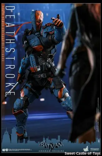 1/6 горячие игрушки фигурку DC Бэтмен Аркхэм орингис Deathstroke VGM30 в наличии|Игровые