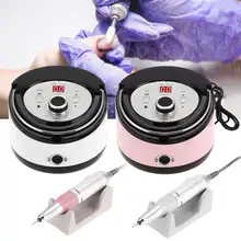 35000 об/мин, фрезер для ногтей, сверлильный станок, Электрический Фрезер для ногтей, вышлифовка, полирование кожаным кругом полировщик Маникюрный Инструмент EU Plug 220V ногтей полировальная машина