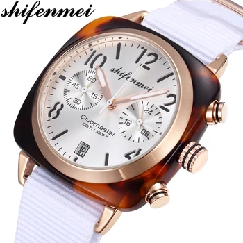 

Shifenmei Luxury Brand Women Fashion Sports Watches Woman Quartz Date Clock Nylon Strap Waterproof Wristwatch Relogio Feminino