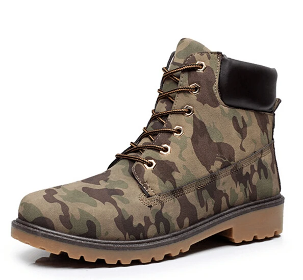 camouflage Зимние ботинки женская обувь г. Теплые меховые плюшевые кроссовки женские зимние ботинки женские ботильоны зимняя обувь женская обувь ST01 - Цвет: camouflage