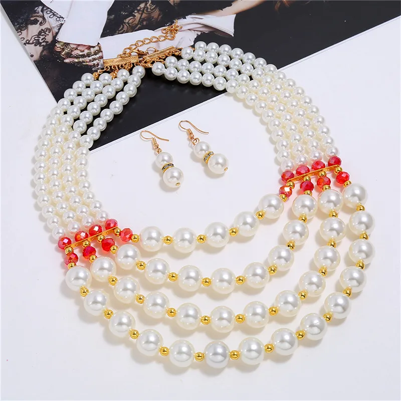 New Imitation Pearls Necklace For Women Statement Necklaces Fashion Jewelry Accessories