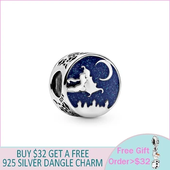 

Authentic 100% 925 Sterling Silver Beads Jasmine Magic Carpet Pendant Charms fit Original Brand Bracelets Women DIY Jewelry