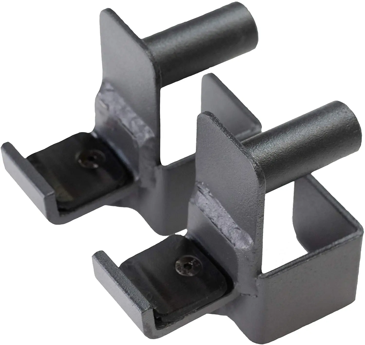 

Barbell J Hooks for Power Rack Functional Trainer Set of 2 Fits 2" x 2" Steel Tube J Cups