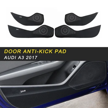 

Door Gate Protector PU Cover Auto Anti-kick Pad Trim Sticker Frame Interior Accessories for Audi A3 2017-2019 Car Care
