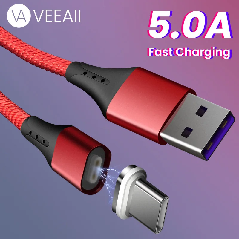 

5A 1M Type C Cable Micro USB Data Magnetic Cable Charging for Iphone Samsung Xiaomi redmi Huawei Charger Mobile Phone Wire Cord