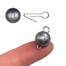 Fishinglead sinker peso gabarito cabeça de água profunda bolas redondas sinker liberação rápida conector peche drop shot pesca lureaccessories