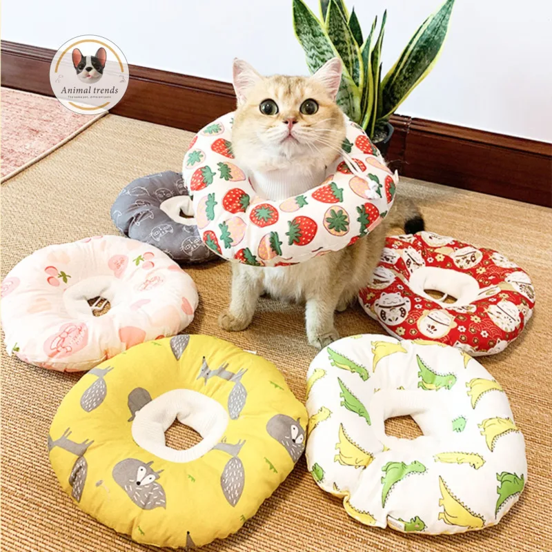 Cat Shame Collar Cat Soft Cloth Collar Anti Lick Pet Products After