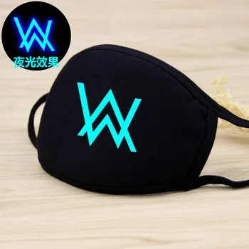 

Men Women Breathable Mouth Mask Alan Walker Anime Mouth-muffle Cotton Face Masks Dust Masks Luminous
