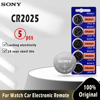 

5PCS FOR SONY Original cr2025 Button Cell Batteries cr 2025 DL2025 LM2025 3V Lithium Coin Battery For Watch Weight Scale