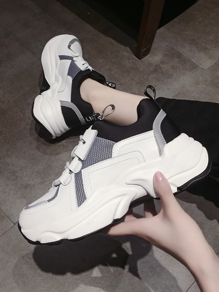 

Platform Women's Summer New Style Thick Bottomed Athletic Shoes Shoes 2019 Autumn Breathable Versatile Casual 16-30 Day Red Adul