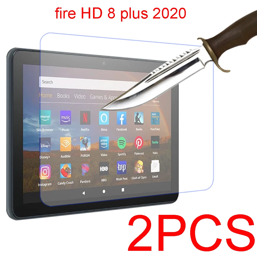2 шт. закаленное стекло для защиты экрана планшета Kindle fire HD 8 plus kids edition