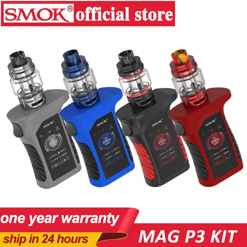 Новый SMOK mag p3 водонепроницаемый вейп бокс мод с TFV16 бак 230 Вт электронная сигарета