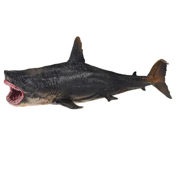 

1PC Simulation Durable Plastic Lifelike Megalodon Wildlife Toy Model Adornment for Children Students