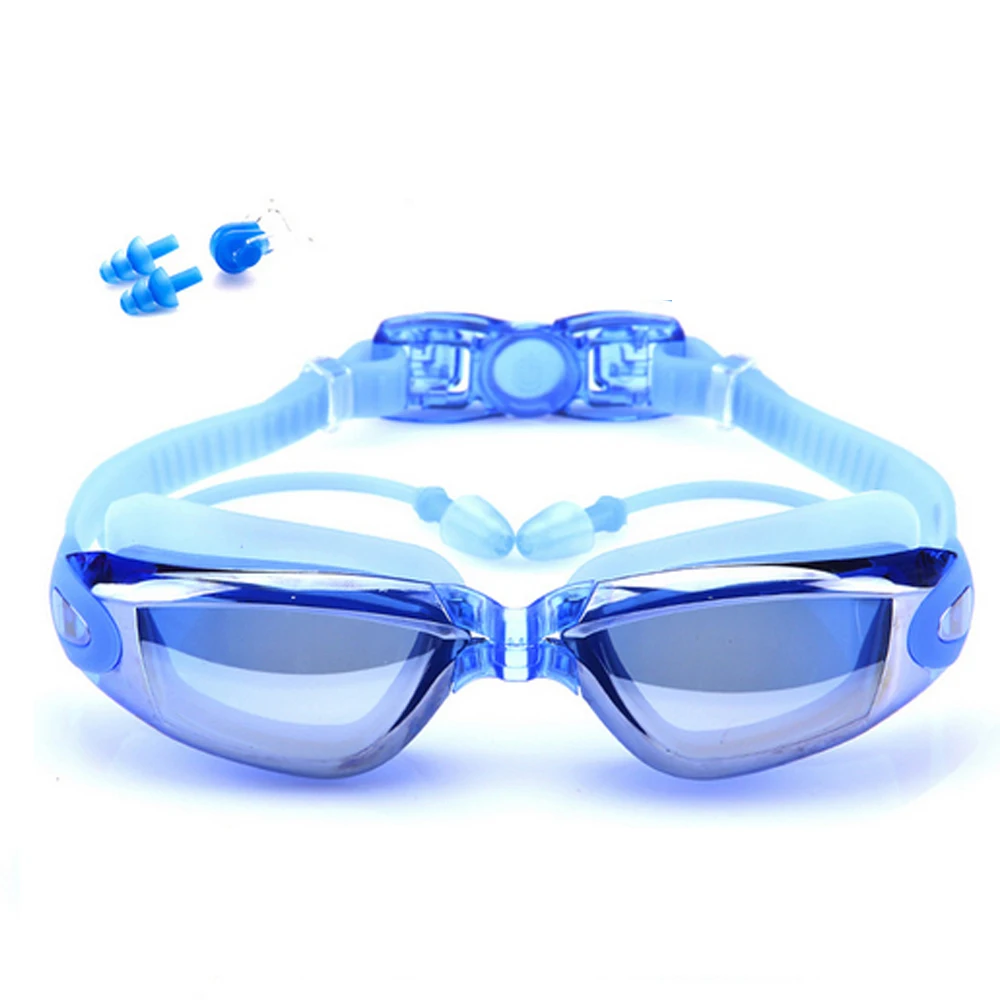 Очки для плавания ming, для взрослых, водонепроницаемые, противотуманные, по рецепту, очки для мужчин, Арена, очки для плавания, поликарбонат, очки для плавания ming - Цвет: Синий