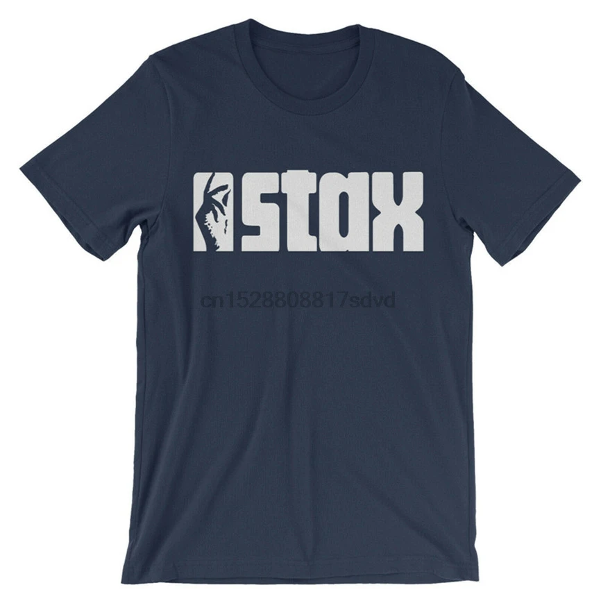 Футболка с логотипом Stax Records-Funk Soul Music Label-Booker T. The M.G.S Present Повседневная футболка |
