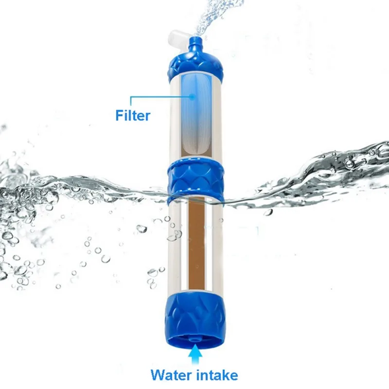 

Water Purifier Camping Washable Portable Filter Suction Pipe Outdoor Hiking Emergency Life Survival Wild drink Water Filter