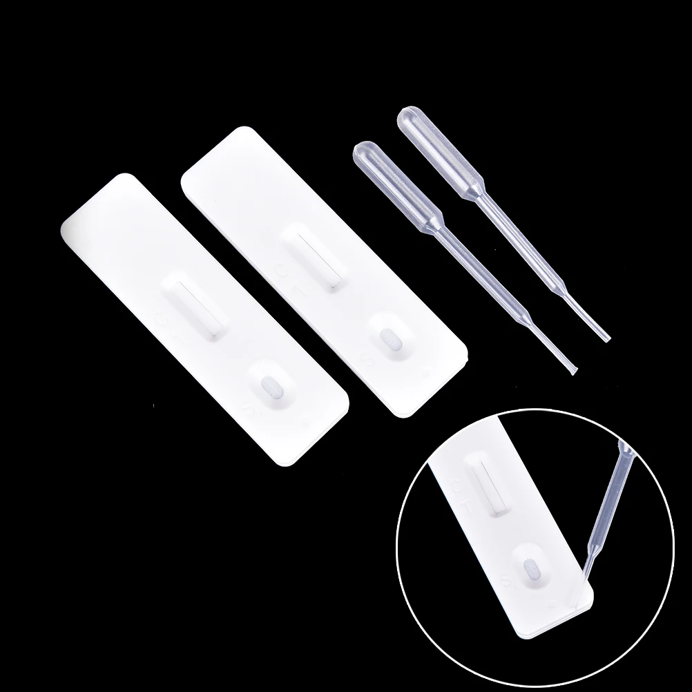 

2Pcs Home Private Early Pregnancy Urine Midstream Test Strips Kit