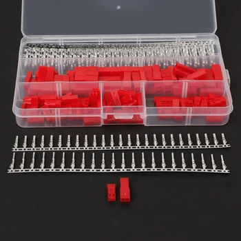 

420Pcs/set JST Connector Plug 2Pin Female Male Crimps RC Battery Connector