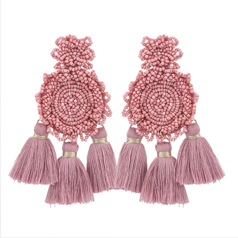 Z-Boho-Statement-earrings-drop-earrings-fashion-Jewelry-Oorbellen-Pink