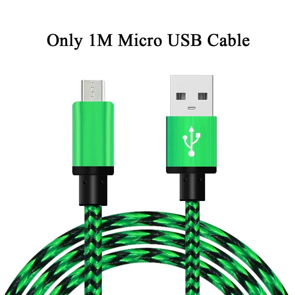 cable green 5V 2A EU/US вилка USB быстрое зарядное устройство для IPhone для samsung Xiaomi huawei LG Android дорожное настенное зарядное устройство адаптер питания - Цвет: cable green