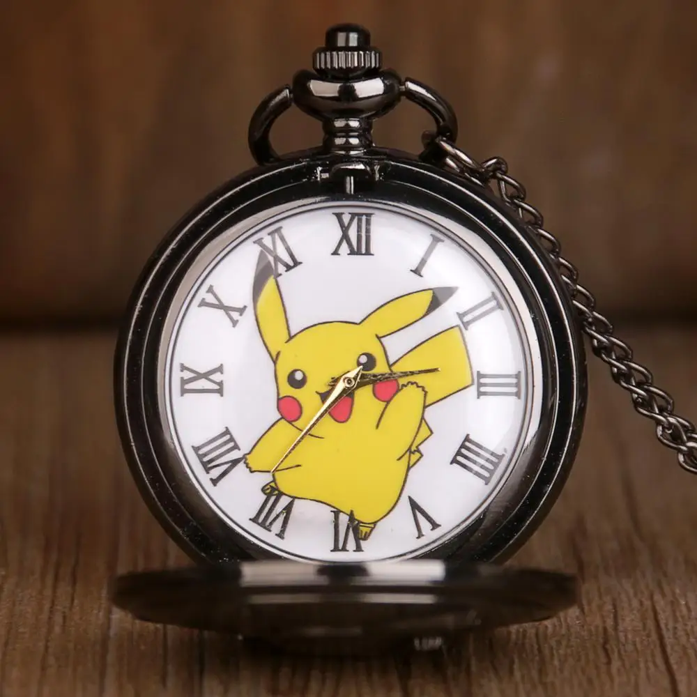 Vintage-Black-Pikachu-Design-Pocket-Watches-Men-Quartz-Pocket-Watches-With-Necklace-Chain-for-Men-Women (1)