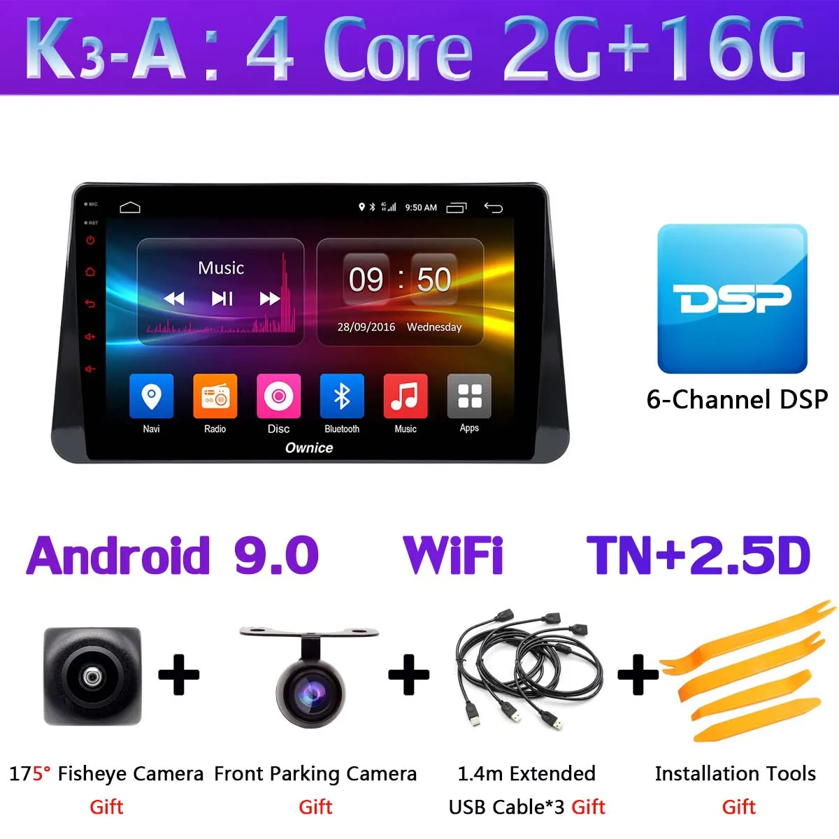 10," 360°Panoramic Android автомобильный DVD gps навигации автомобиля радио для Nissan ногами CarPlay DSP 4 аппарат не привязан к оператору сотовой связи - Цвет: K3-A