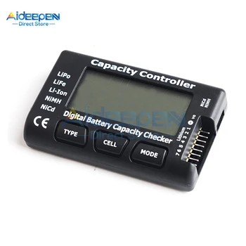 RC CellMeter 7Bit Rilevatore di capacità della batteria digitale per LiFe Litio Li-Ion Nichel Idrossido Cadmio Litio Polym