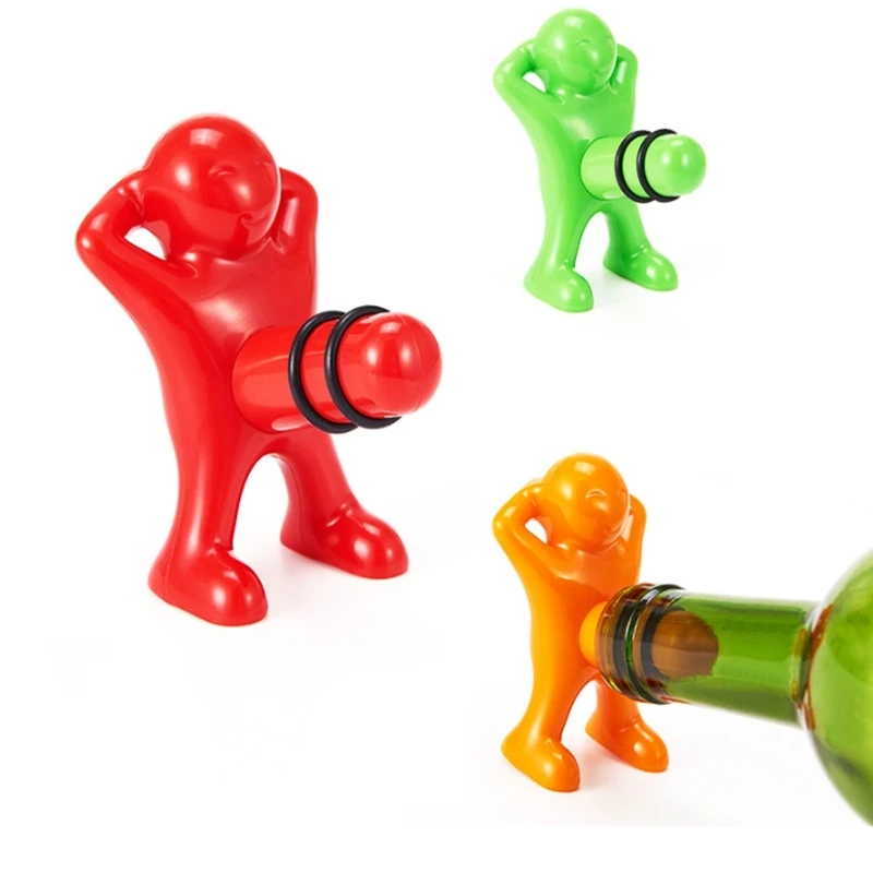 10pcs/lot Creative Red Wine Bottle opener Stopper Plug corkscrew Openers Beer bottle opener Funny Party Gift 3 colors