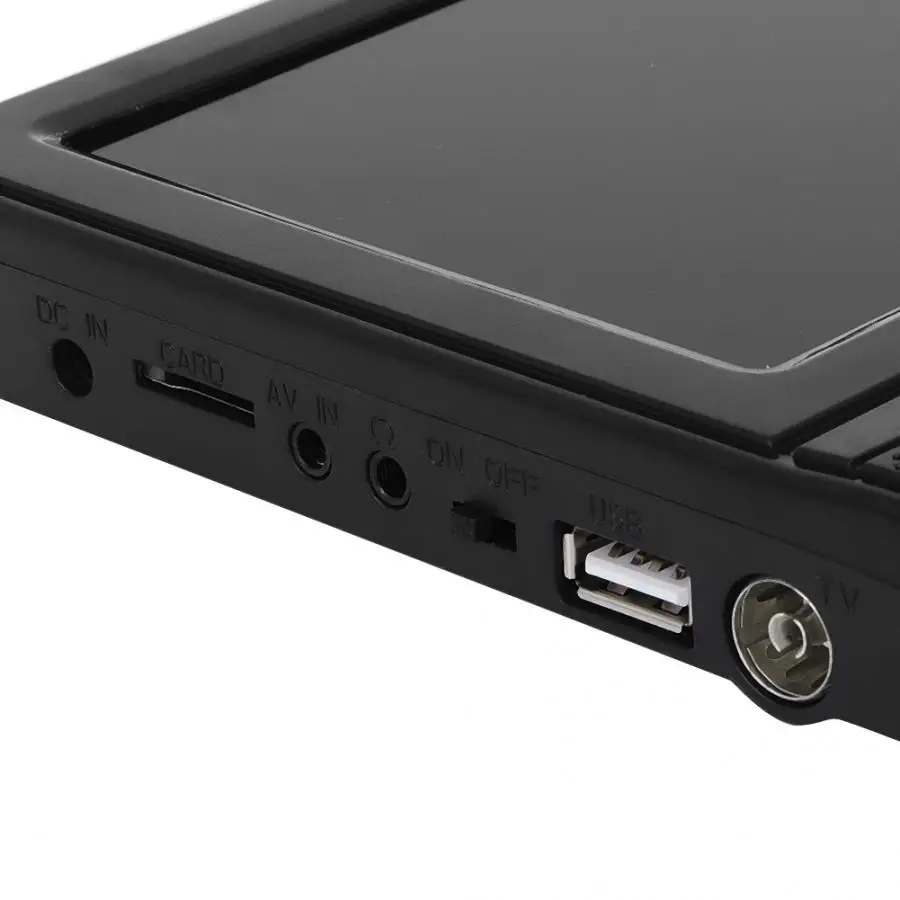 7,5 дюймов портативный lcd HD аналоговый мобильный ТВ-плеер монитор ЕС штекер 100-240 В Поддержка FM радио PAL/NTSC/SECAM ТВ система