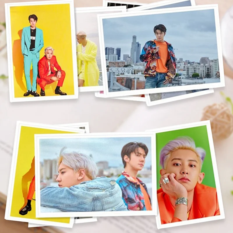 40 шт./компл. альбом KPOP EXO самодельная бумага Lomo карта фото плакат в виде карты фотостудии игрушек, для подарка, для фанатов Канцелярский набор