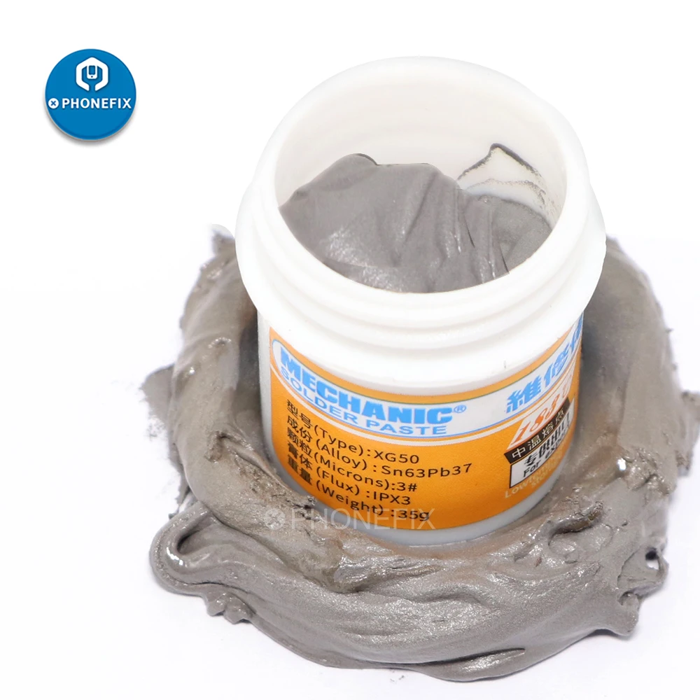 MECHANIC Original Solder Tin Paste 183 degrees Welding Flux Soldering Cream PCB Repair BGA SMD CPU Iron Rework Tools | Инструменты