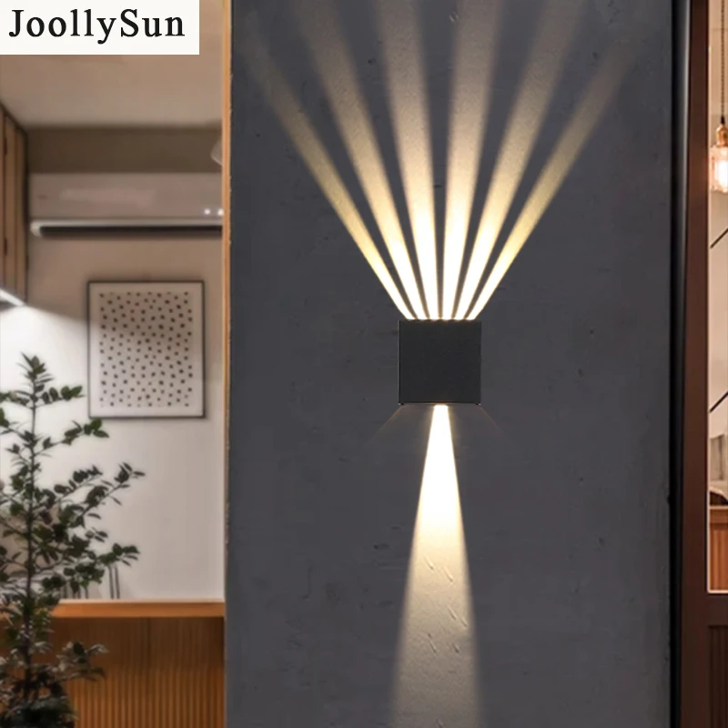 JoollySun Outdoor Wall Light Decoration Sconces Waterproof Balcony LED Lighting Fixtures Modern Up Down Lights Adjustable Angle