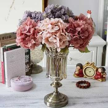 

European small branch British hydrangea Flower box material home wedding home decor accessories manual DIY artificial flowers