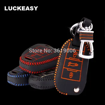 

LUCKEASY High-quality Smart Key Keyless Remote Entry Fob Case Cover with Key Chain For Peugeot 308 508 3008 2008