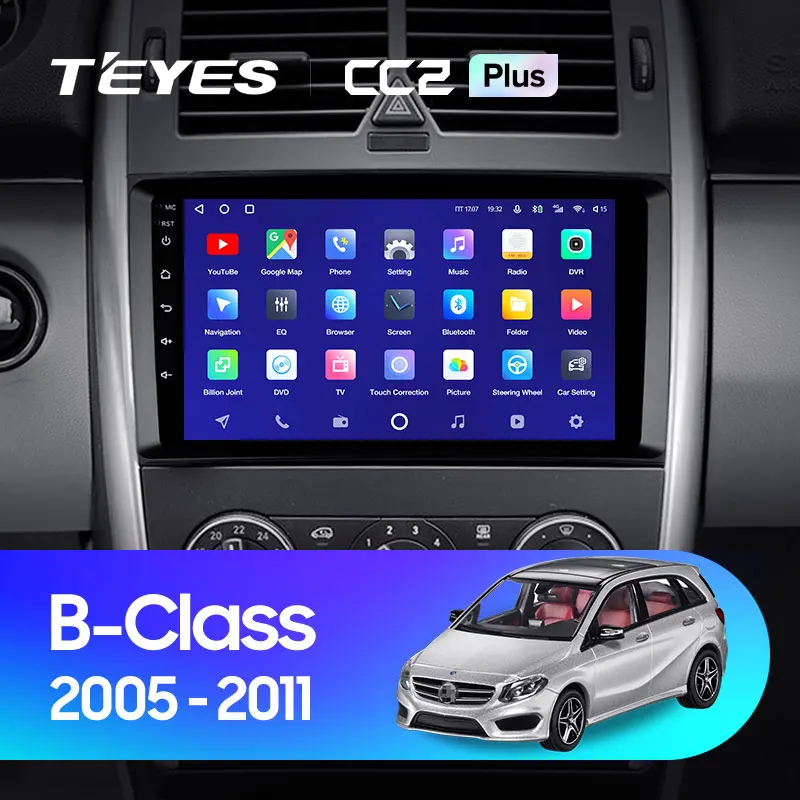 TEYES CC2L и CC2 Plus Штатная магнитола For Мерседес В класс Mercedes Benz B Class T245 2005 2011 до 8 ЯДЕР 6 +