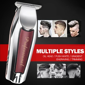 

Carbon Steel Blade Haircut Machine LED Hair CutterHair Clipper Electric Cordless Hair Beard Trimmer WA-2019 USB rechargeable 5W