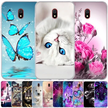 Перейти на Алиэкспресс и купить 6,22 дюйма, чехол для Xiaomi Redmi 8A, чехлы с изображением животных, мультяшных котов, TPU, чехол, задняя крышка для Redmi 8A 8 A, силиконовый чехол для телеф...