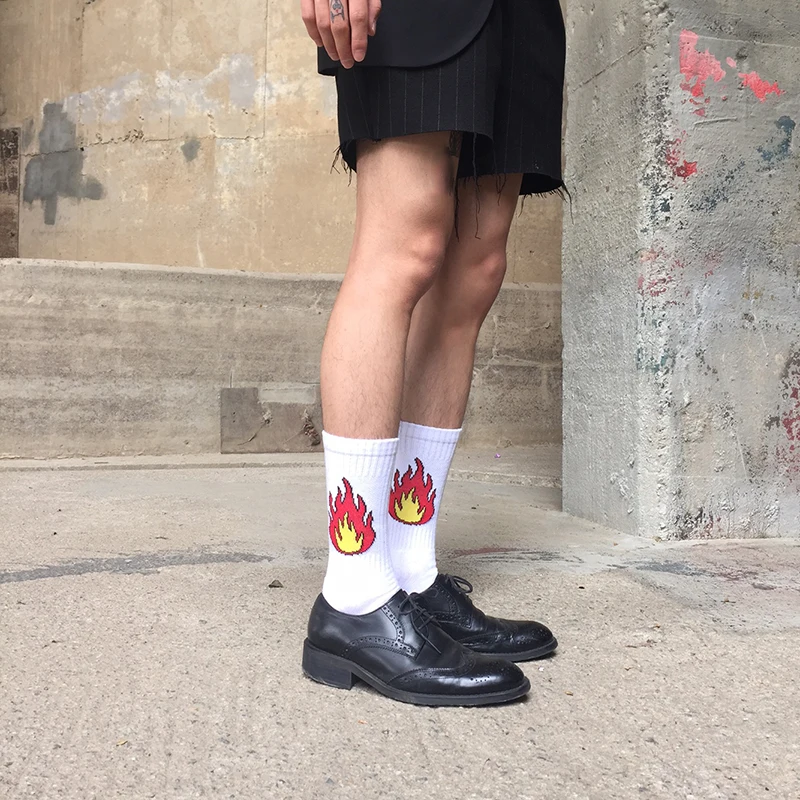 

1 Pair Sale 9 Patterns Funny Women Ball Fire Dinosaur Print Creative Lovers Socks cute kawaii patterned harajuku socks calzette