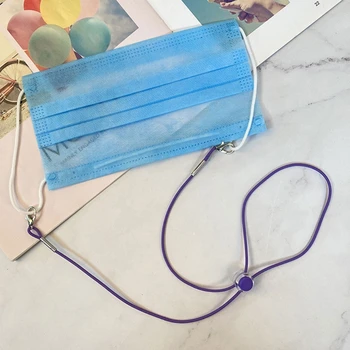 

3Pcs Adjustable Face Mask Lanyard Multicolor Holder Elastic Rope Anti-Lost Strap 449F