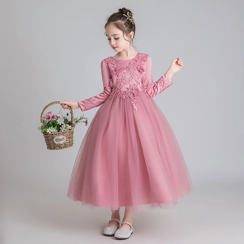 flower girl dress mauve