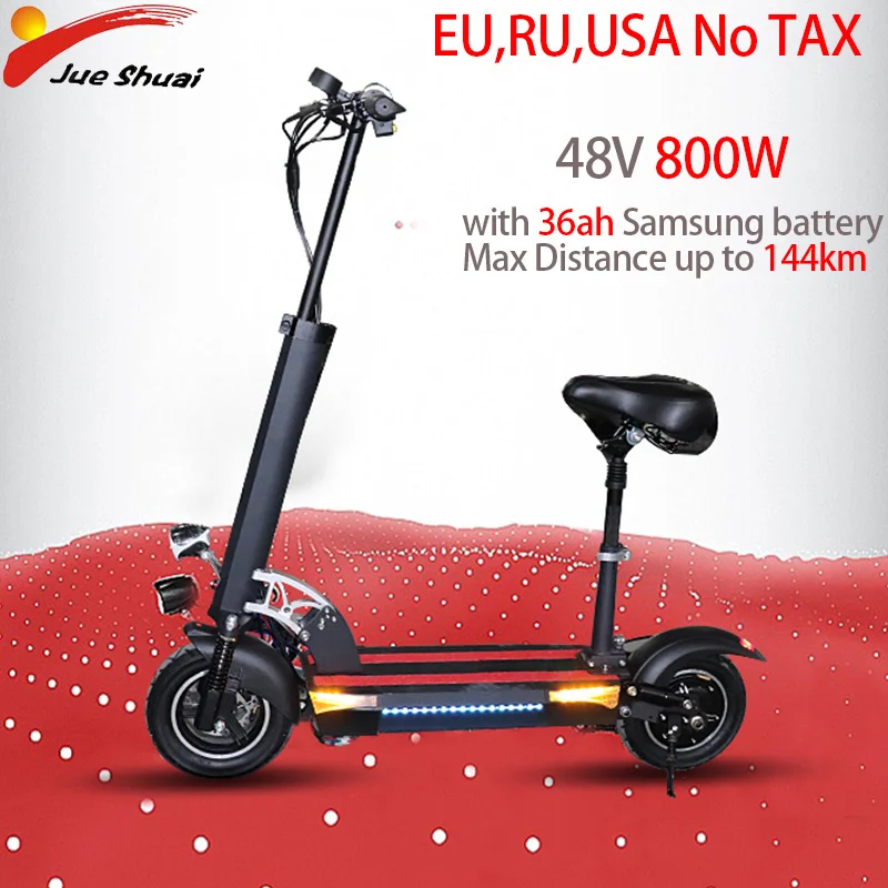  E Scooter 48V800W Max Distance up to 144km 11' Motor Wheel 36ah Foldable Skateboard Hoverboard Pat