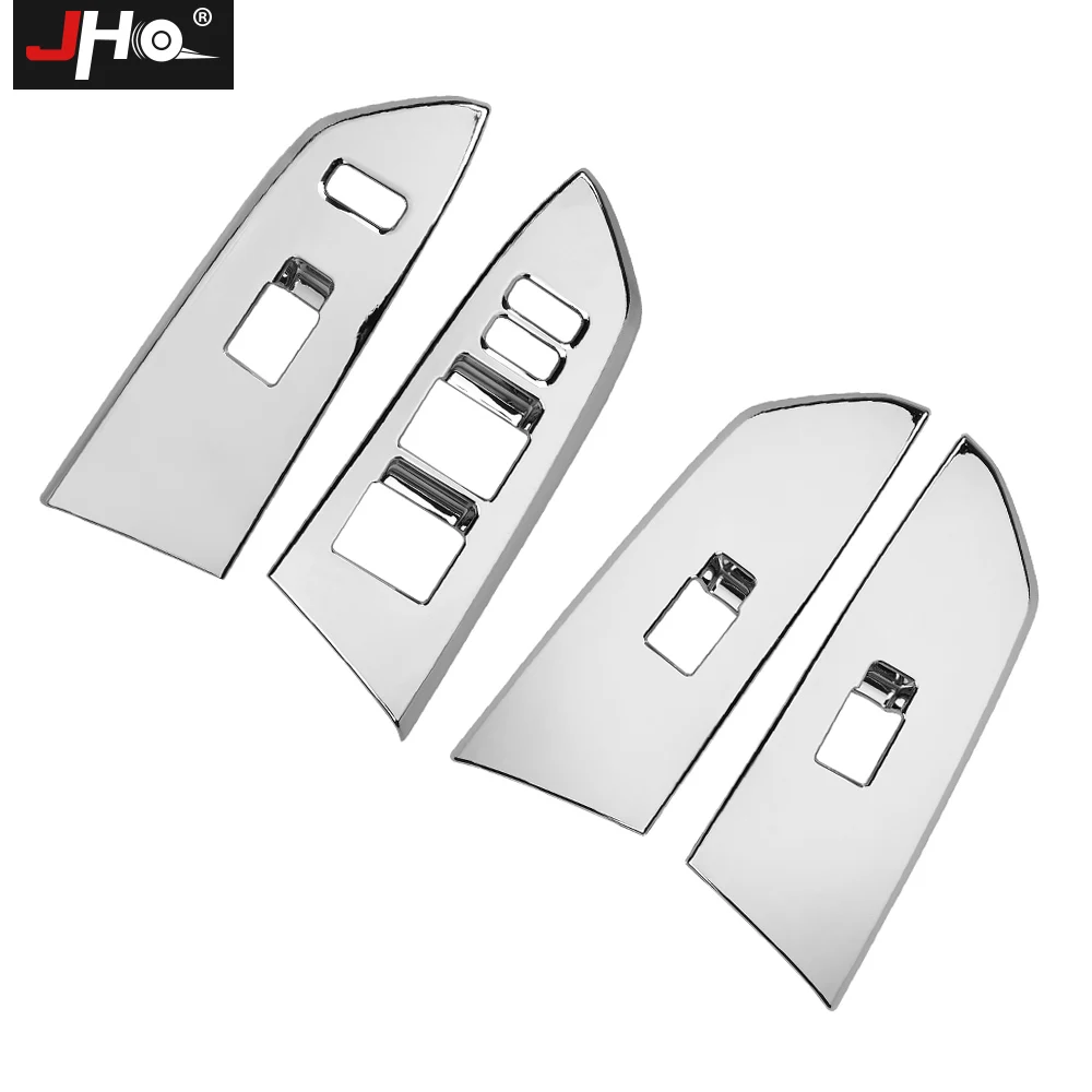 

JHO ABS Chrome Window Switch Panel Overlay Cover Trim Car Accessories For Toyota Tundra 1794 Edition 2014 -2019 15 16 2017 2018