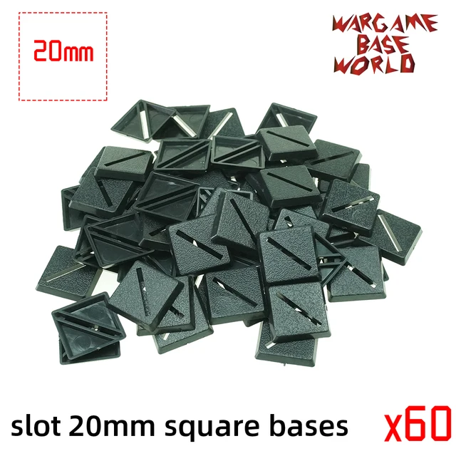 wargame base world - slot 20mm square bases 3