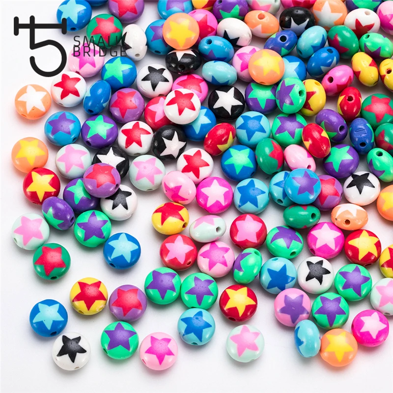 25 Stück 12 mm bunte Blumen-Polymer-Ton-Perlen für Schmuckherstellung, Mädchen, DIY-Armband, Perlen, lose runde Süßigkeiten-Perlen, C602 – Detail 4