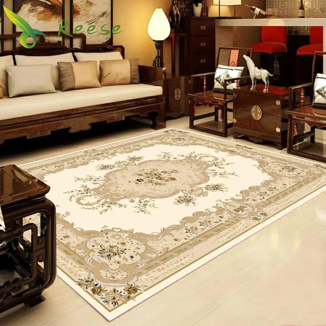

Hot Sale Washable Large Size 2000x3000mm Classical Soft Carpet Home Living Room Customizable Polyester Carpet For Bedroom Parlor