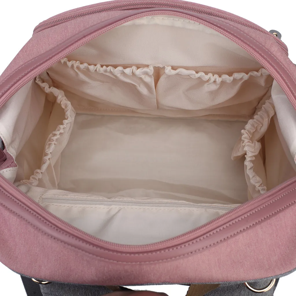 50# Women Backpacks Waterproof Large-capacity Trave Bag Color Matching With USB Women Backpack Mochilas School Bags For Girls