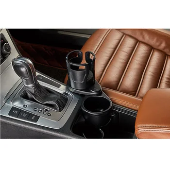 

Universal Cup holder Car 2 in 1 Cup Mount Extender Adjustable Carbon fiber Black